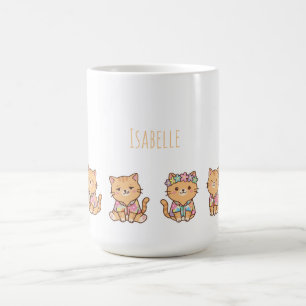 Mug Chaton Orange Marbré Personnalisé