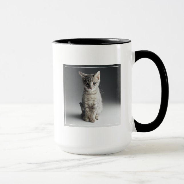 Mug Chaton tigré bleu (Droite)
