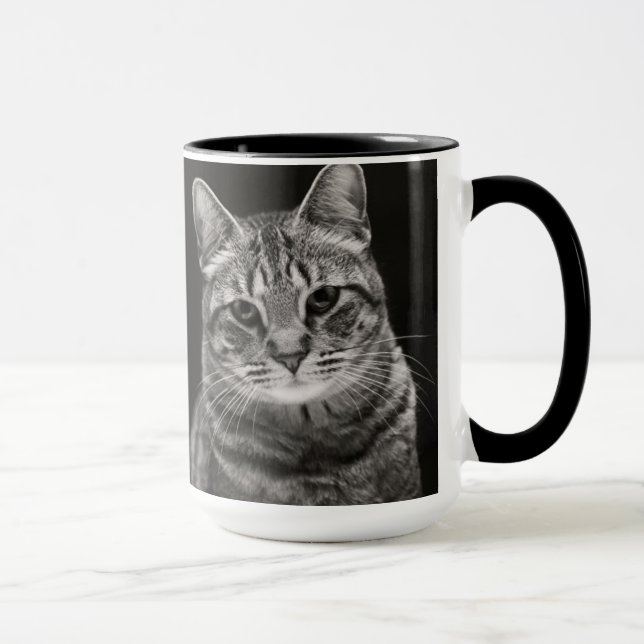 Mug Chaton tigré noir (Droite)