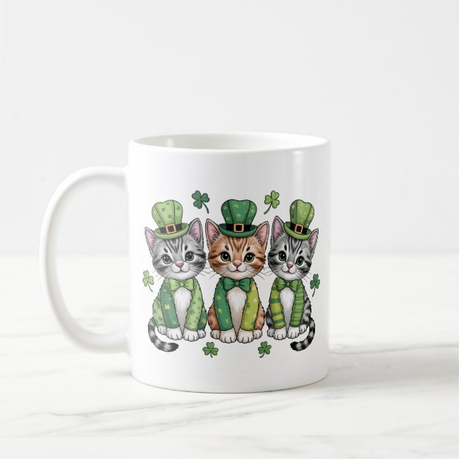 Mug Chatons chanceux de la Saint-Patrick-47474 (Gauche)