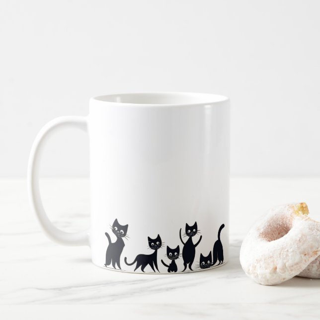 Mug Chatons dans des positions différentes (Avec donut)