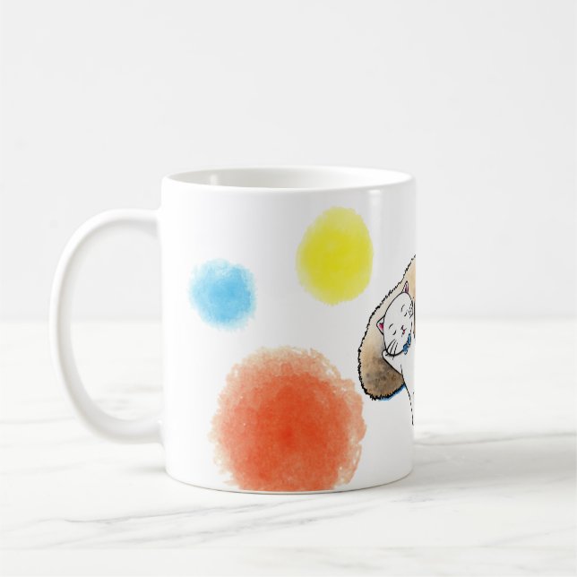 Mug Chatons de sommeil doux (Gauche)