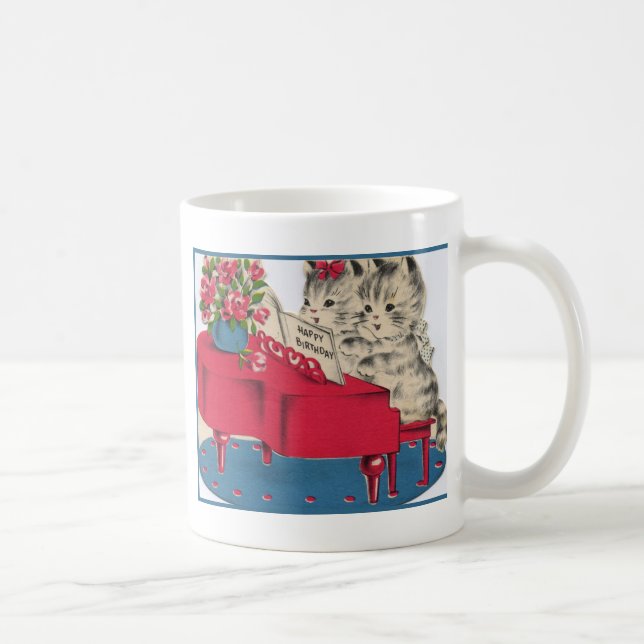 Mug Chatons musicaux d'anniversaire (Droite)