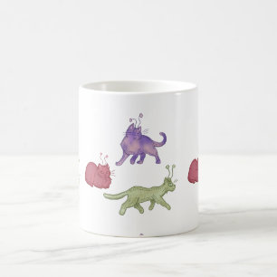 Mug Chats Aliens Espace Fantaisiste Chat Drôle Sci-Fi