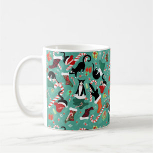 Mug Chats amusants bas de Noël