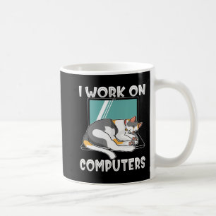 Mug Chats amusants et ordinateurs Halloween Kitty pour