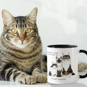 Mug Chats Beaucoup de Pattes Drôle Bleu