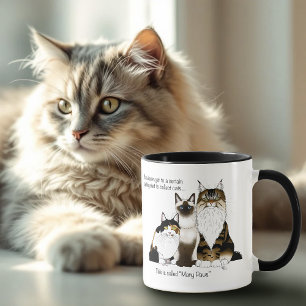 Mug Chats Beaucoup de pattes Funny Bleu