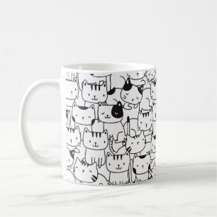 Mug Chats Blancs Et Noirs