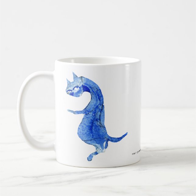 Mug Chats bleus Ming - Aquarelle Kobi (Gauche)