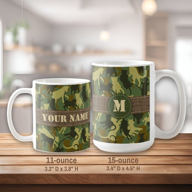 Mug Chats Camouflage Woodland (Créateur téléchargé)