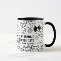 Chats Cool de Rebecca Cute Funny Cat CUSTOM
