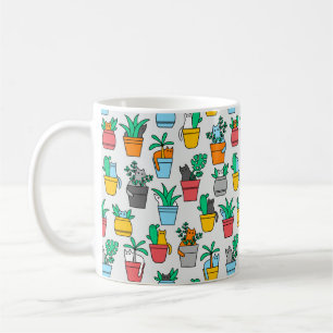Mug Chats dans les pots à fleurs