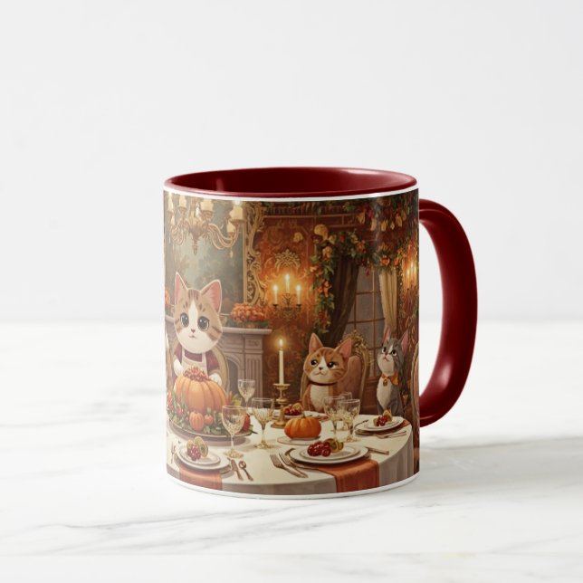 Mug Chats d'automne (Devant droit)