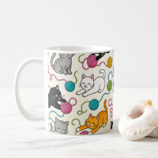 Mug Chats de dessin animé avec du fil