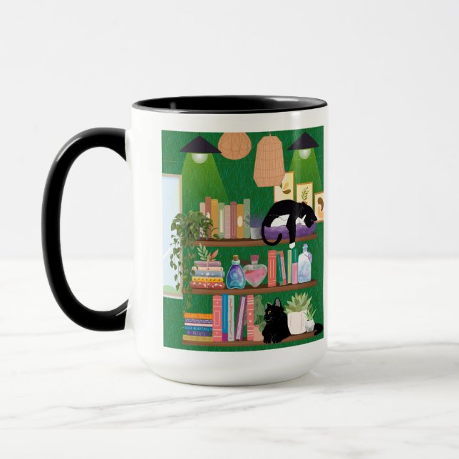 Mug Chats de librairie (Gauche)