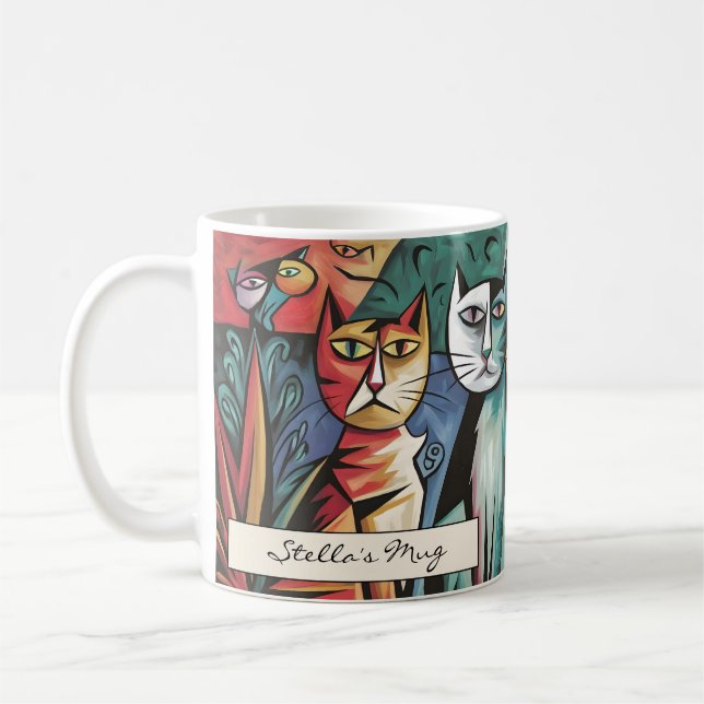 Mug Chats de morue personnalisés (Gauche)