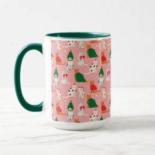 Mug Chats de Noël en Motif d'attraction