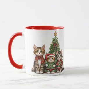 Mug Chats de Noël mignons