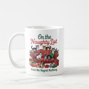 Mug Chats de Noël sur la liste des vilains 90s Rétro C