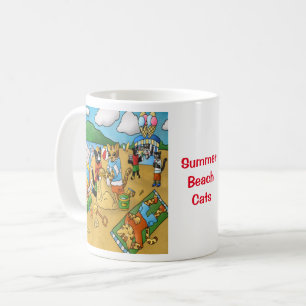 Mug Chats de plage d'été