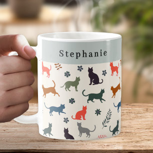 Mug Chats de Style Patron Personnalisé