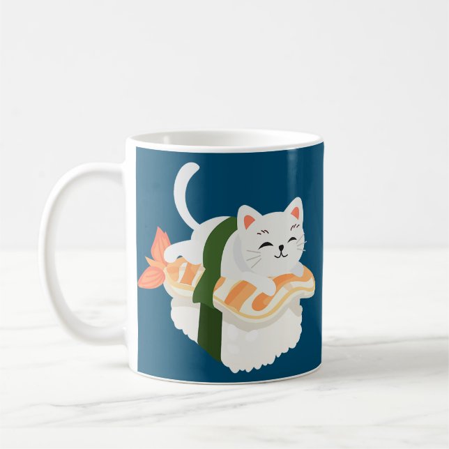 Mug Chats de sushi amusants pour tous les Amoureux de  (Gauche)