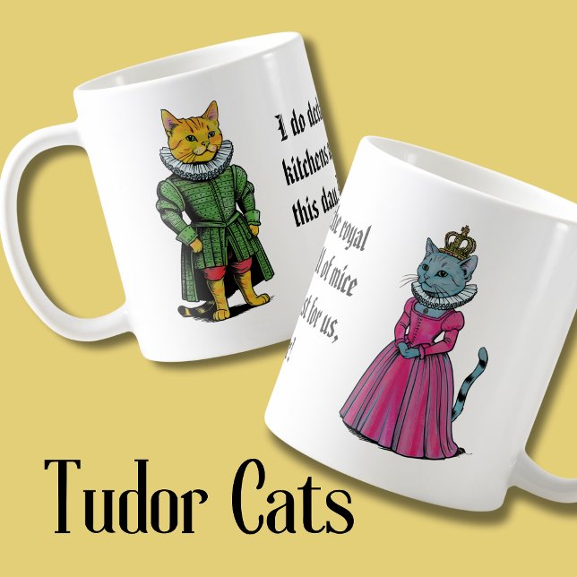 Mug Chats d'histoire Tudor Times, Mouser royal Kitten (Créateur téléchargé)