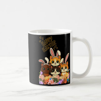 Mug Chats drôles de Pâques Oreilles de Lapin Œufs de P