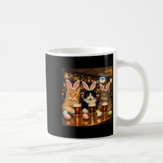 Mug Chats drôles de Pâques oreilles de lapin oeufs pou