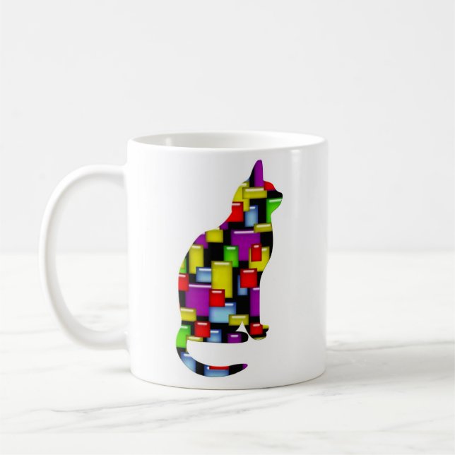 Mug chats en mosaïque (Gauche)