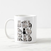 Chats esthétique vintage 90s rétro Illustration de