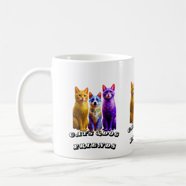 Mug Chats et amis de chien s (Gauche)