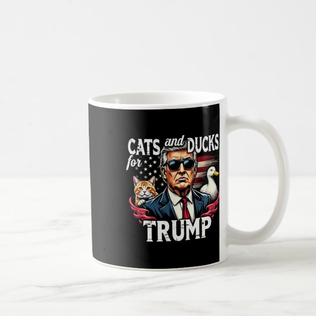Mug Chats Et Canards Pour Trump 2024 Drôle Trump Vance (Droite)