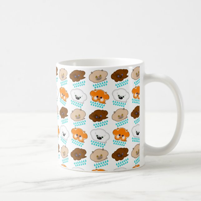Mug Chats et chiens en pluie - (Droite)