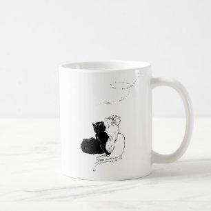 Mug Chats et cordes vintages de 1898 par Théophile Ste