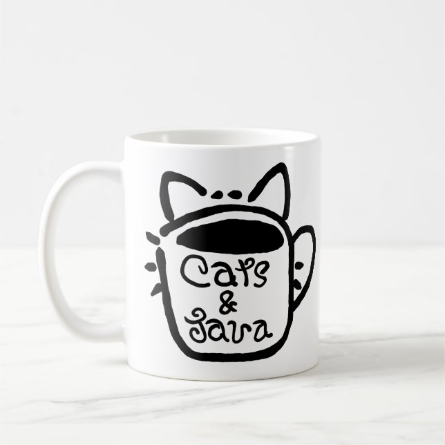Mug Chats et Java noir (Gauche)