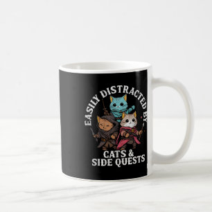 Mug Chats et quêtes secondaires Design de chat de joue