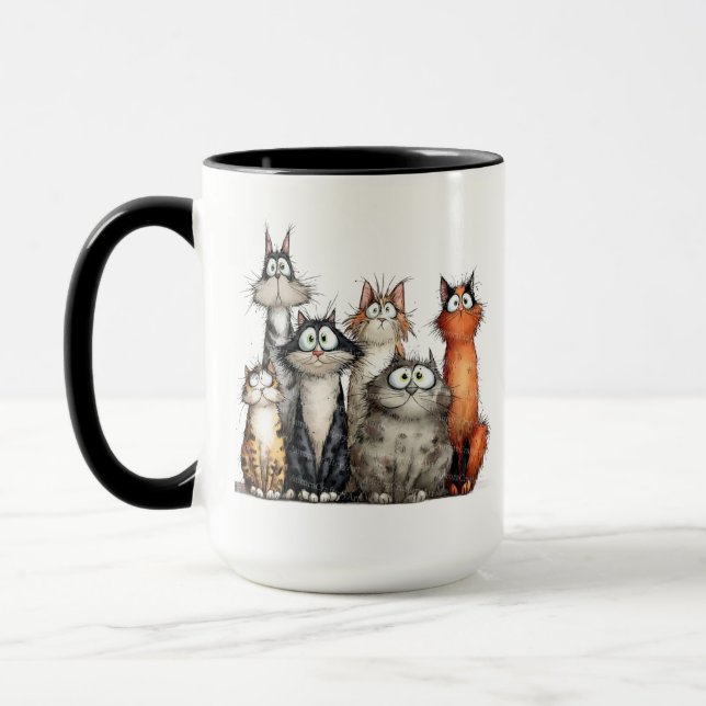 Mug Chats fantaisistes (Gauche)
