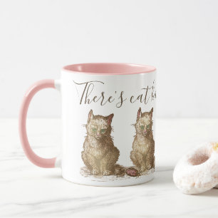 Mug Chats Grouchy vintages Il y a Cheveux de chat dans