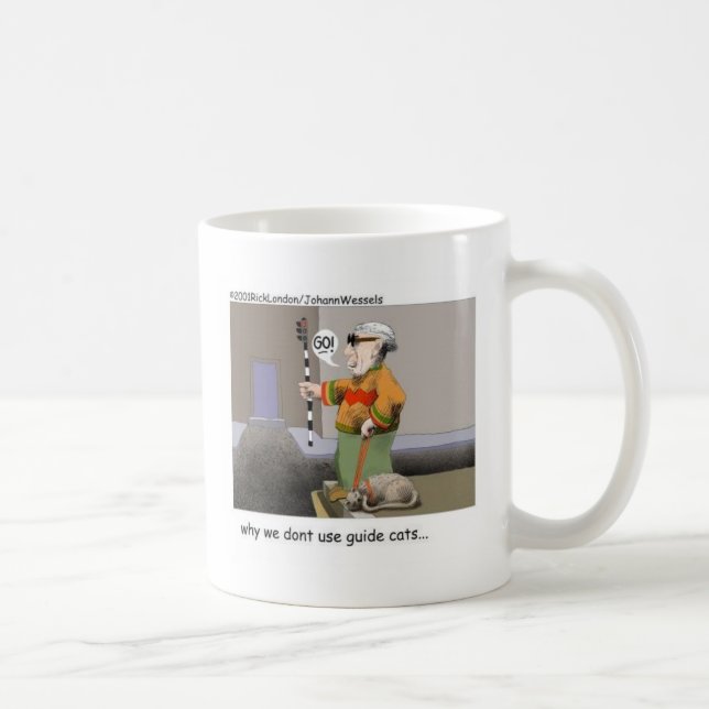 Mug Chats guides Cadeaux drôles de chat & Collectionne (Droite)