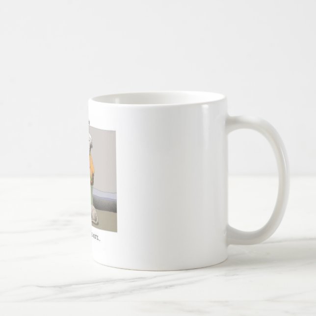 Mug Chats guides Cadeaux drôles de chat & Collectionne (Droite)