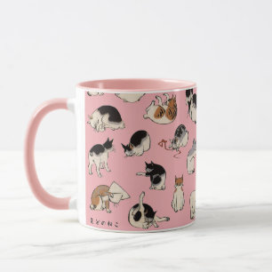 Mug Chats japonais, Hiroshige, Ukiyo-e
