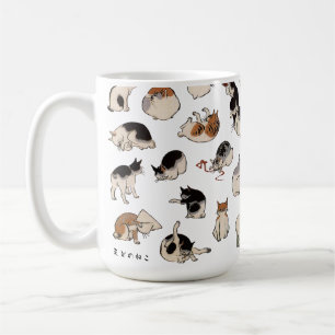 Mug Chats japonais, Hiroshige, Ukiyo-e