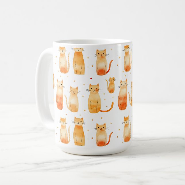 Mug Chats Kitty Orange (Devant gauche)