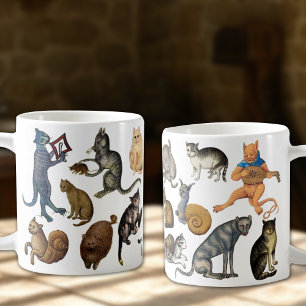 Mug Chats médiévaux étranges