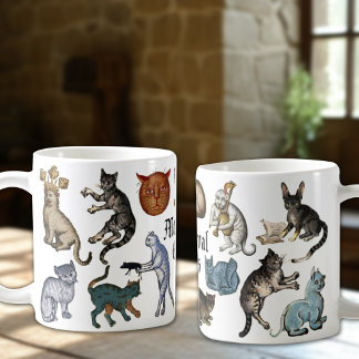 Mug Chats médiévaux étranges