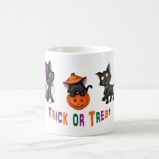 Mug Chats mignons d'Halloween (Centre)