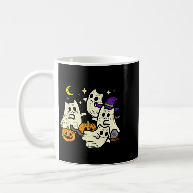 Mug Chats noirs d'Halloween fantômes costume femmes fi (Gauche)