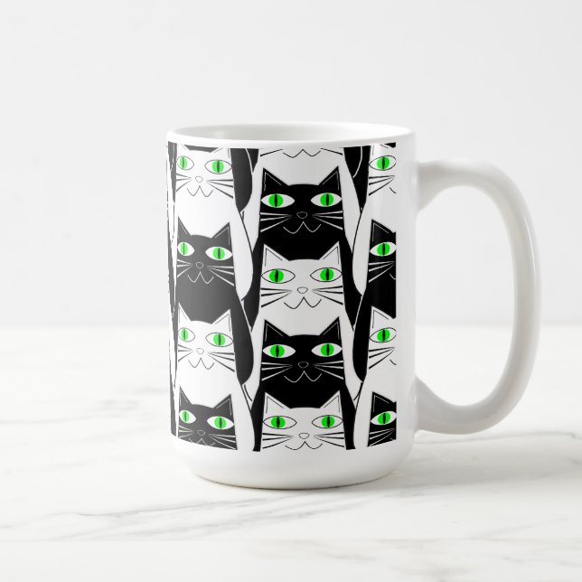 Mug Chats noirs et blancs (Droite)